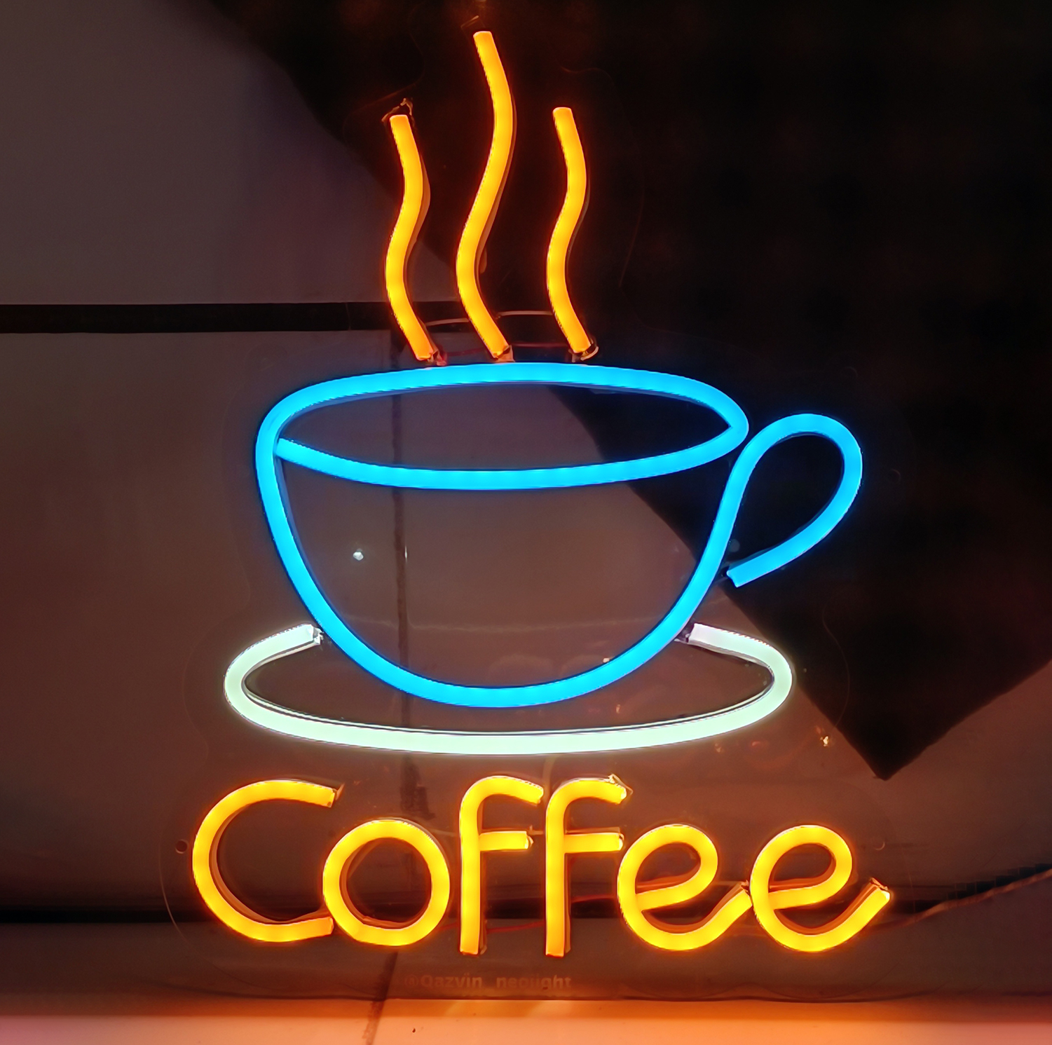 چراغ نئونی طرح coffee کد CO33X24