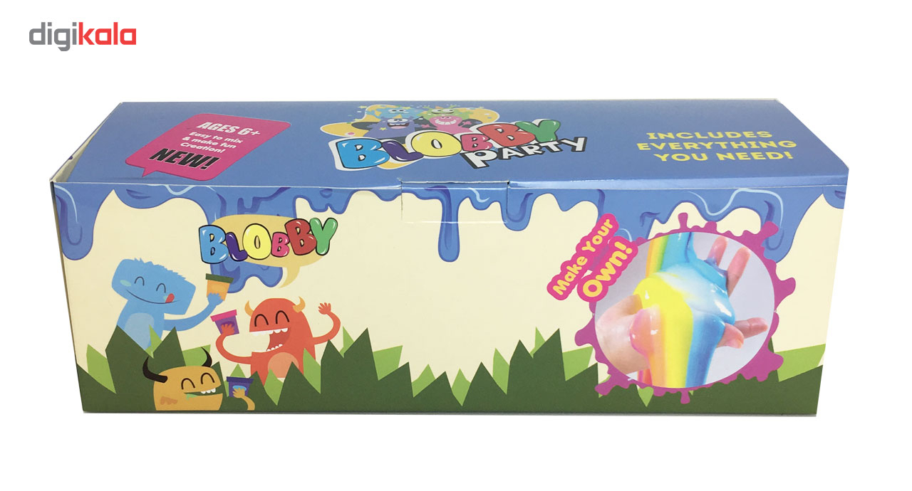 ژل بازی مدل Blobby مجموعه 6 عددی