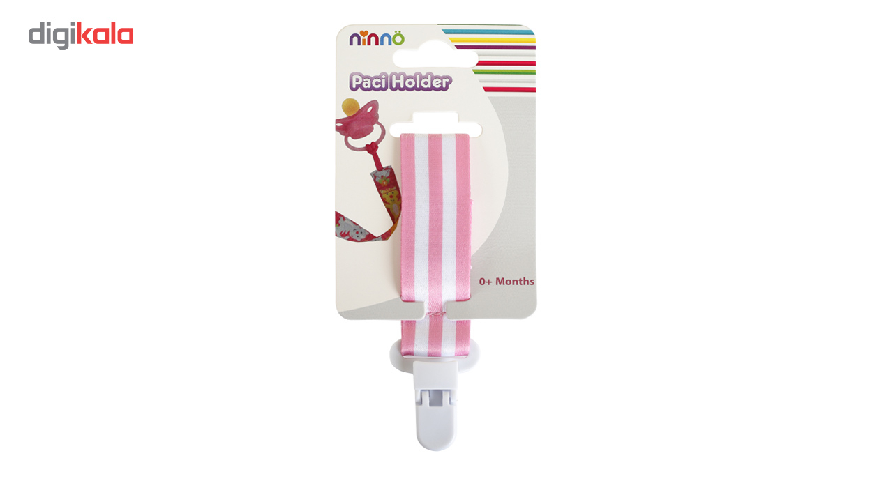 بند پستانک نیننو مدل Pink Stripes
