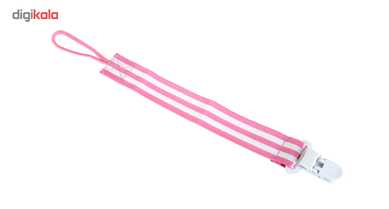 بند پستانک نیننو مدل Pink Stripes