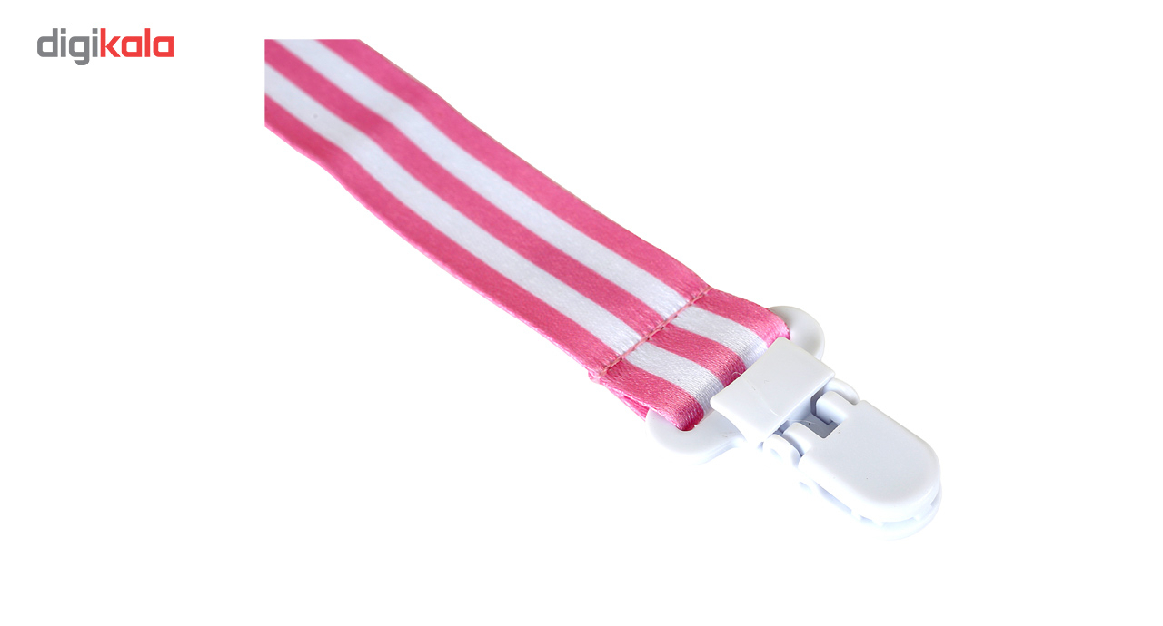 بند پستانک نیننو مدل Pink Stripes