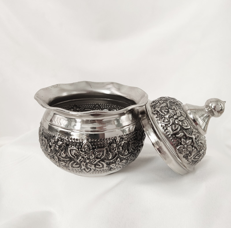 قندان مسی مدل قلم زنی کد ZH445