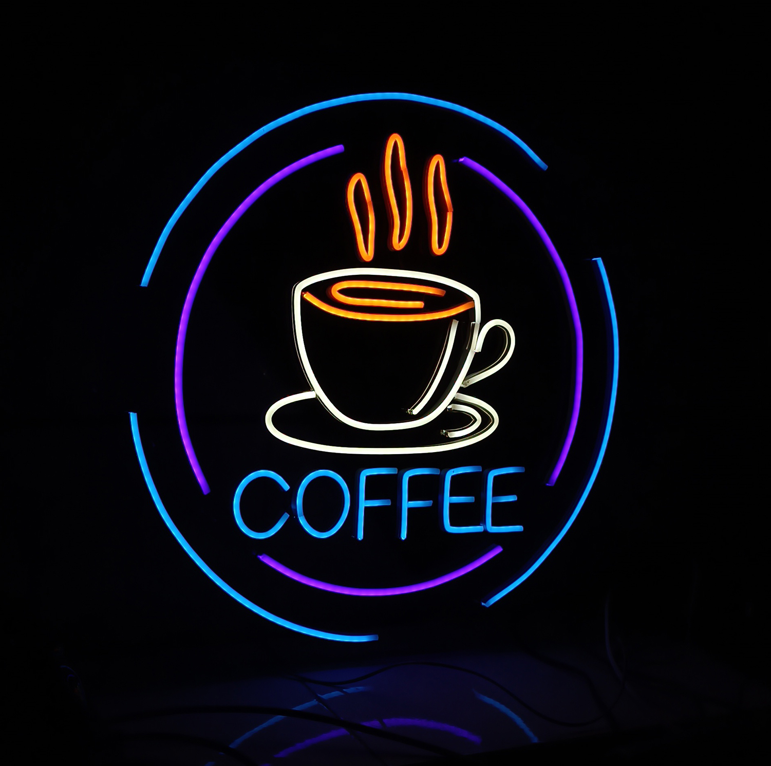 چراغ نئونی طرح coffee کد CO2025