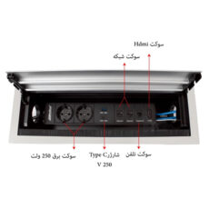پریز توکار ملونی مدل 10062