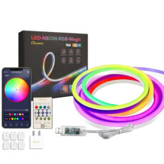 ریسه نئون فلکسی مدل LED-NEON-RGB-IC برنامه پذیر 5 متری