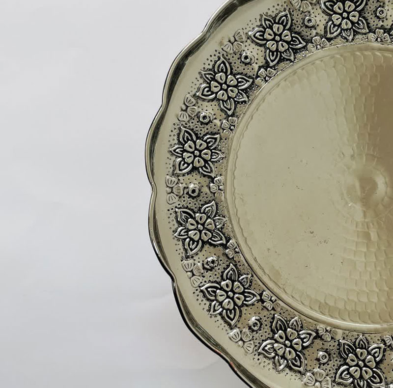 شیرینی خوری مسی مدل لب چین کد ZH320.8