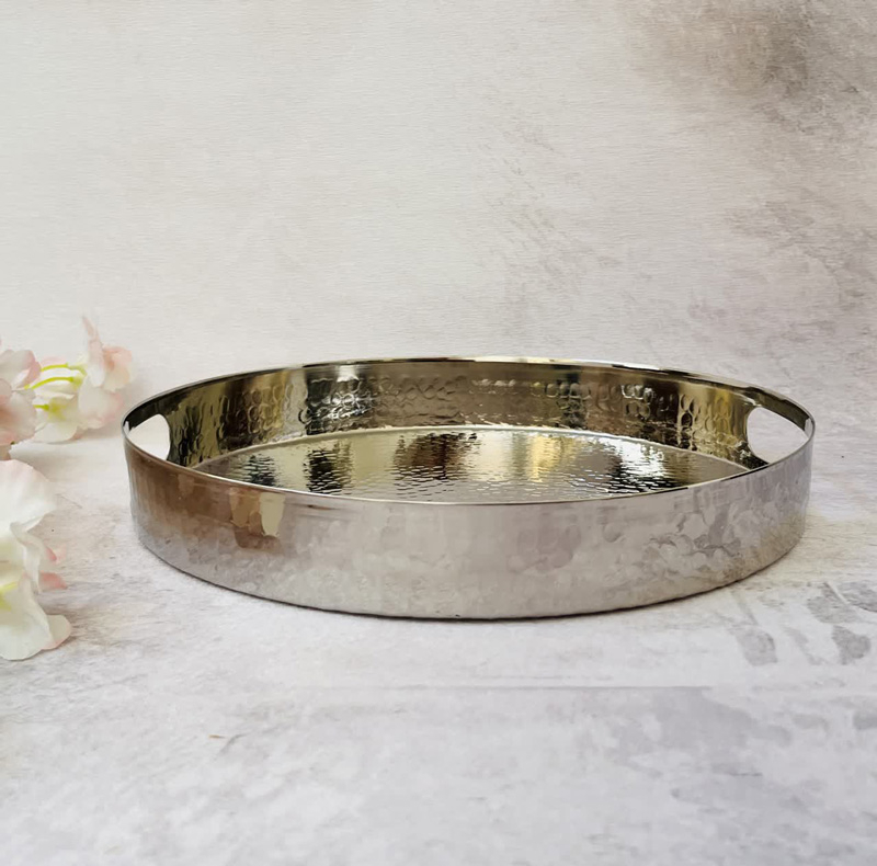 سینی مسی مدل لب پهن کد ZH413