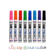 ماژیک وایت برد کرونا طرح تخت مدل CO-4090 به همراه تخته پاک کن بسته 9 عددی