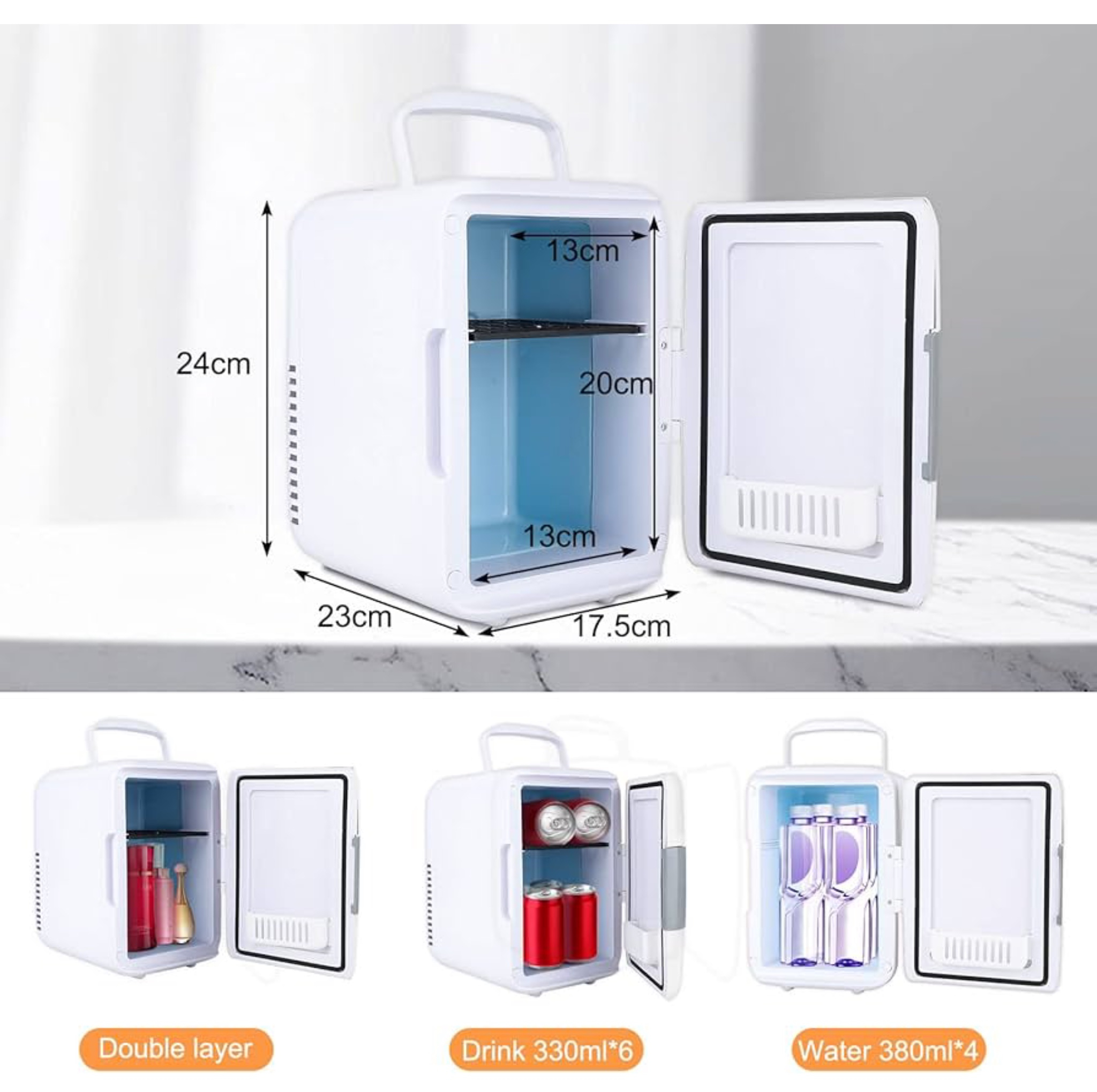 یخچال هیبریدی خودرو مدل Cooler and Heater ظرفیت 4 لیتر