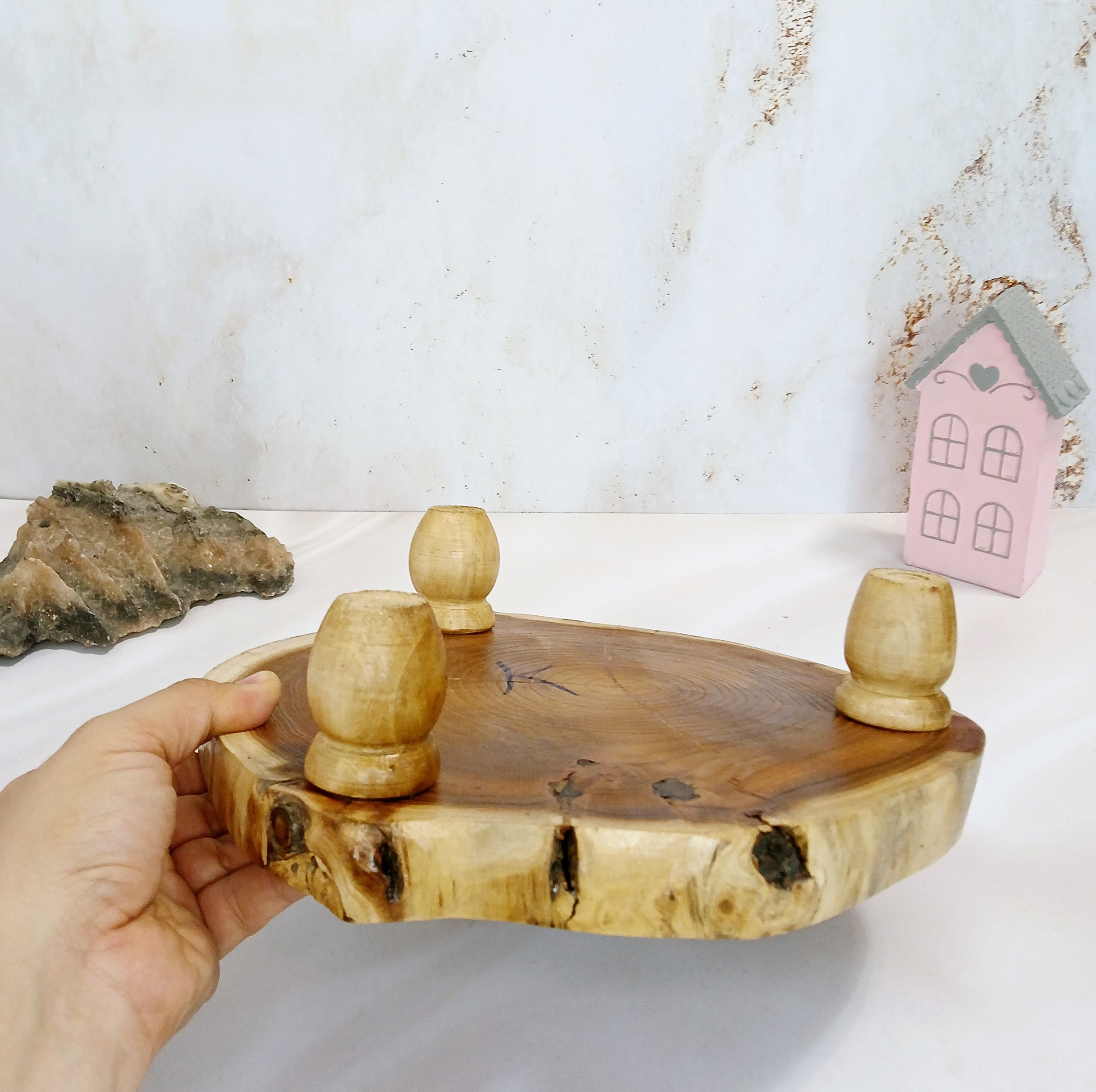 تخته سرو چوبی مدل پایه دار کد K101