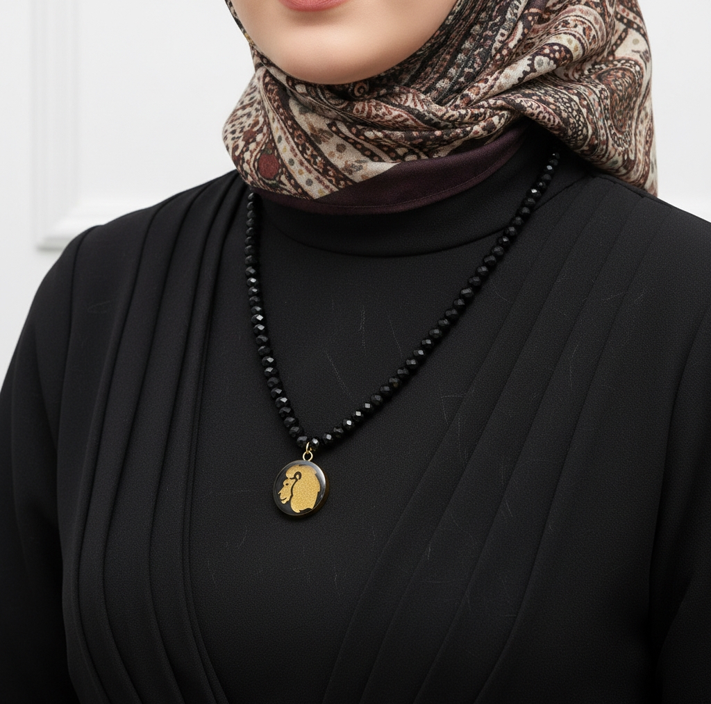 گردنبند زنانه آلتین هنر مدل ماه مرداد