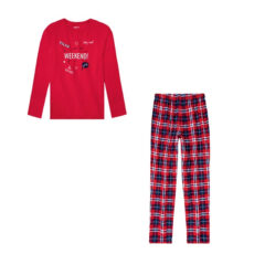 ست تی شرت و شلوار بچگانه پیپرتس مدل PYJAMA FILLE