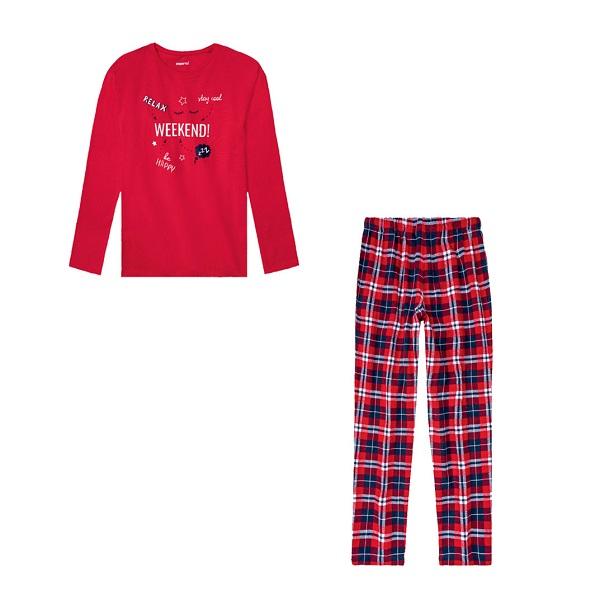 ست تی شرت و شلوار بچگانه پیپرتس مدل PYJAMA FILLE