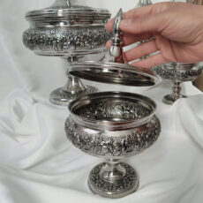 قندان مسی مدل قلم زنی کد ZH431.2