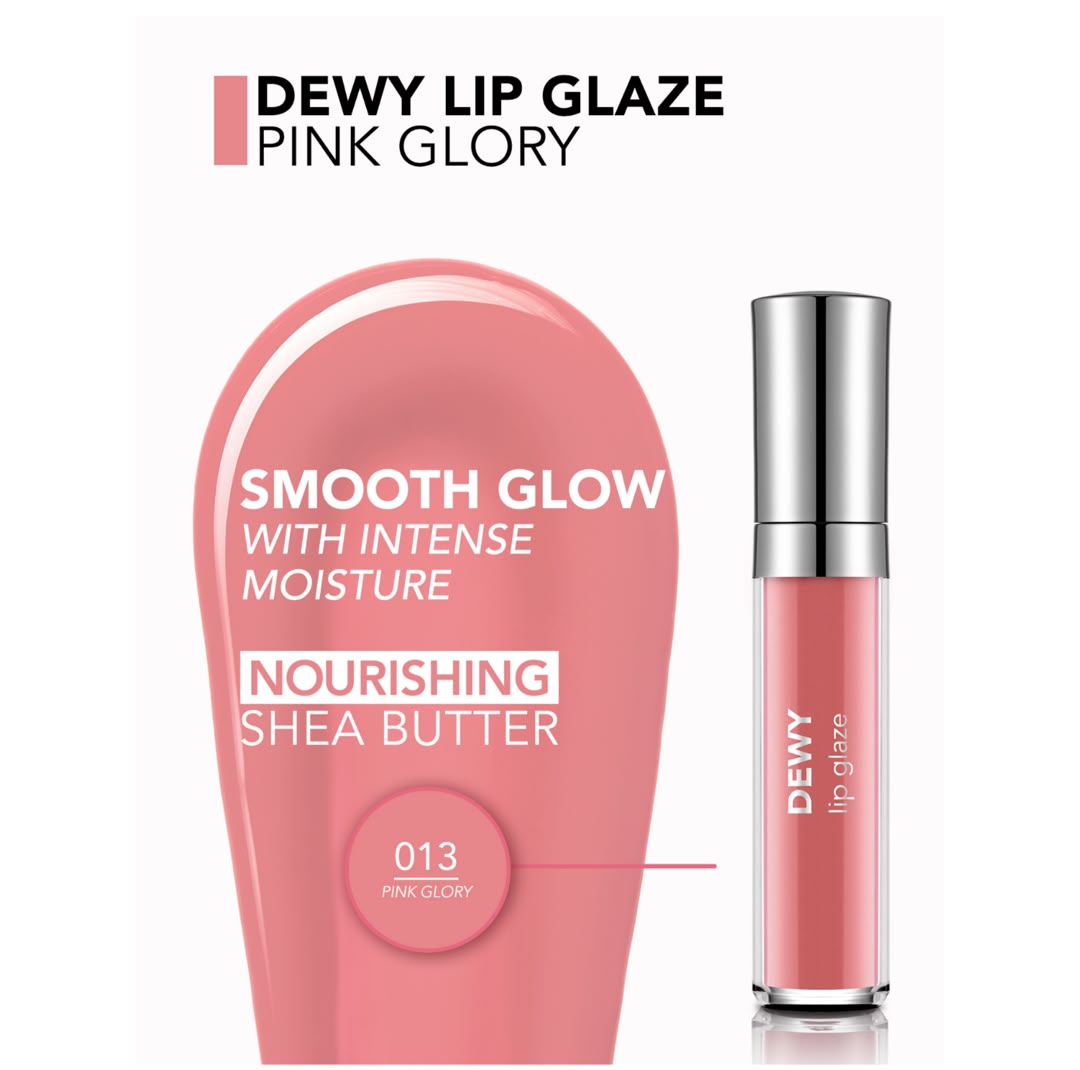 لیپ گلاس براق فلورمار مدل Dewy Glaze شماره 13 رنگ صورتی گلبهی