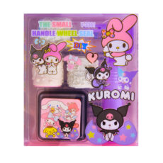مهر مدل غلطکی طرح KUROMI  مجموعه 5 عددی به همراه استامپ