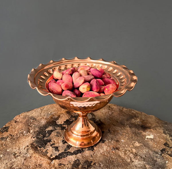آجیل خوری مسی مدل ارکیده کد ZH345.3