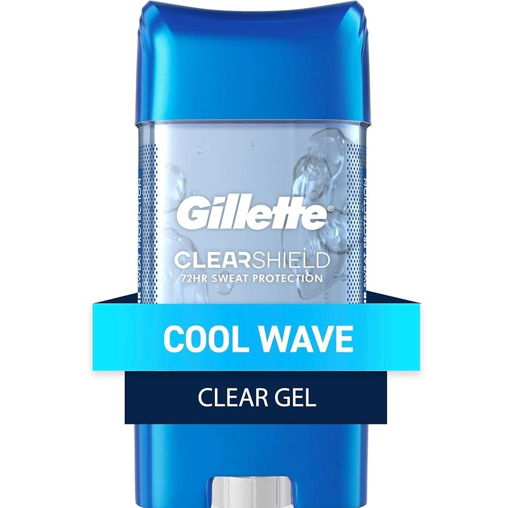 ژل شفاف ضد تعریق مردانه ژیلت مدل CLEAR SHIELD Cool Wave وزن 108 گرم