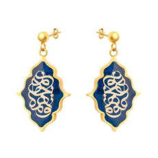 گوشواره زنانه دانژه مدل تورنج طرح تو همه جان منی