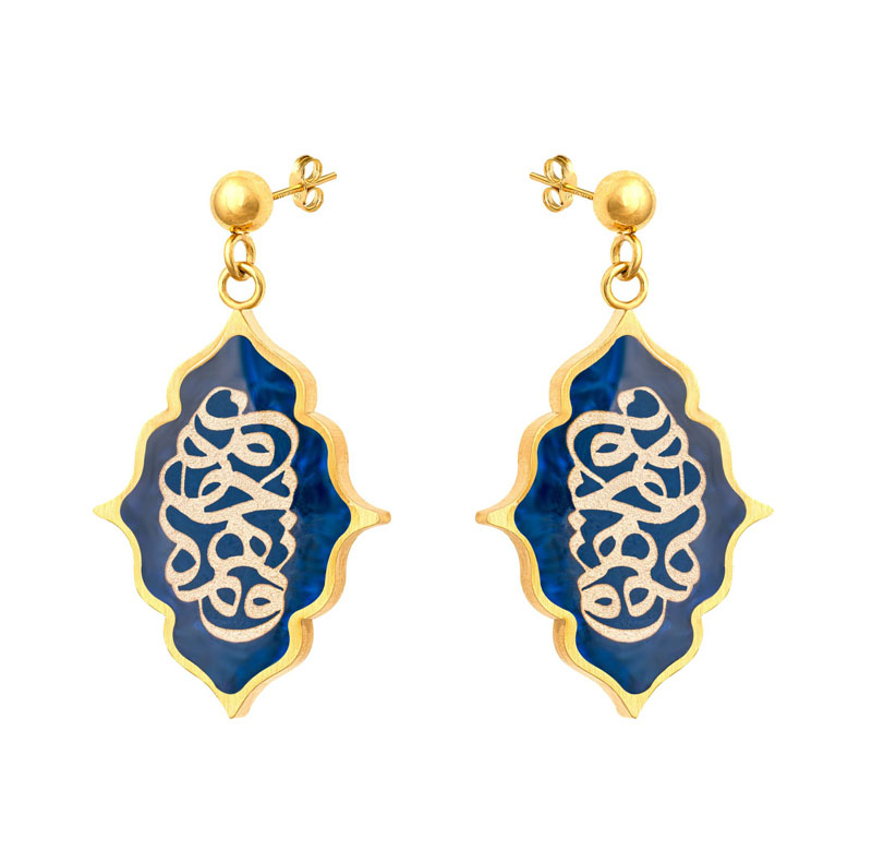 گوشواره زنانه دانژه مدل تورنج طرح تو همه جان منی