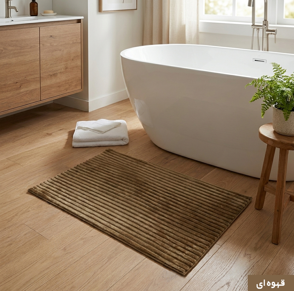 پادری وینوما مدل سرویس بهداشتی و حمام 4 لایه مخمل ویژه سایز 70x45 سانتی‌متر مناسب برای فضای داخلی