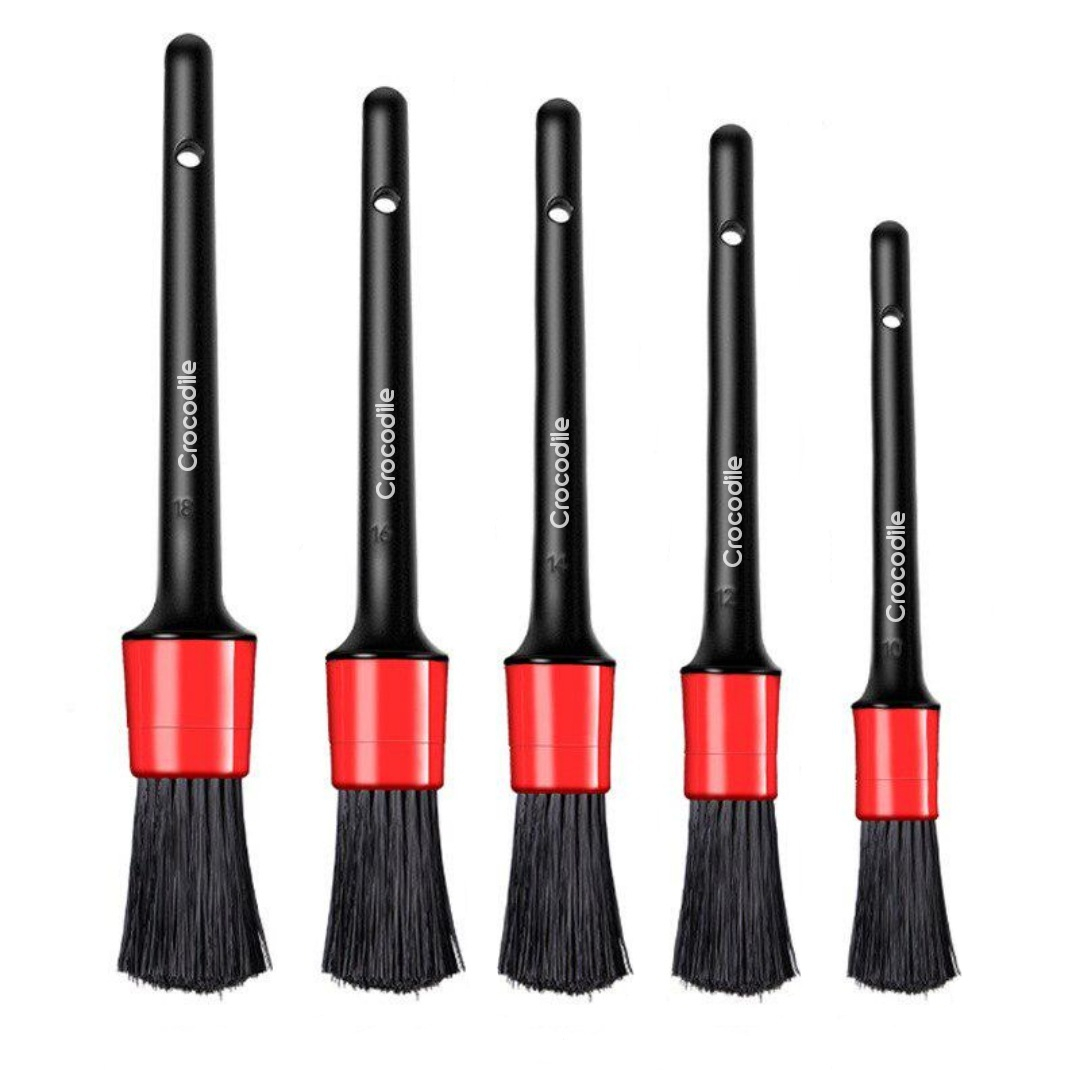 فرچه دیتیلینگ خودرو کروکودیل مدل C5 مجموعه 5 عددی