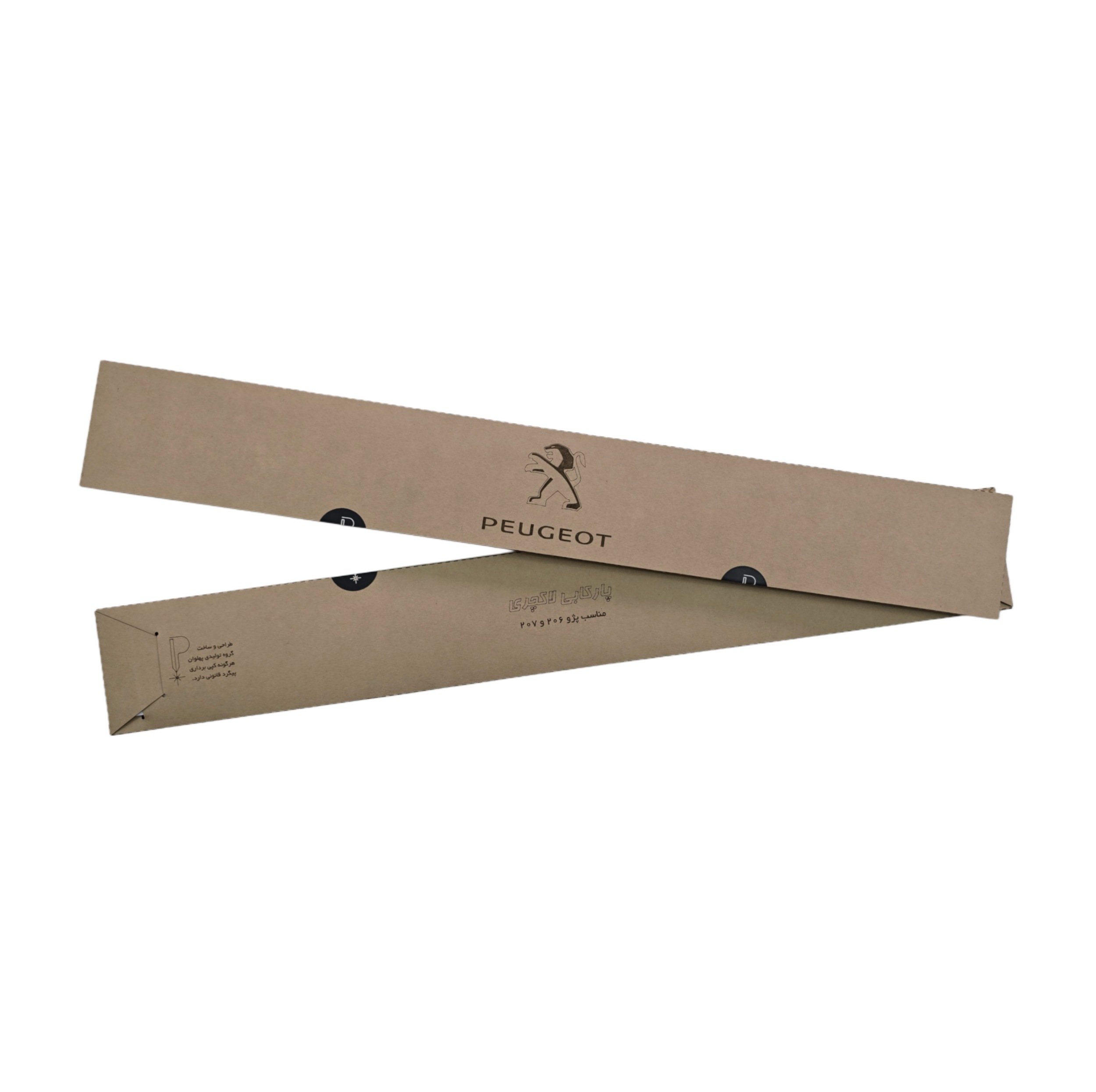 پارکابی خودرو پهلوان مدل شیشه ای کد G2P1 مناسب برای پژو 206 و 207 بسته چهار عددی