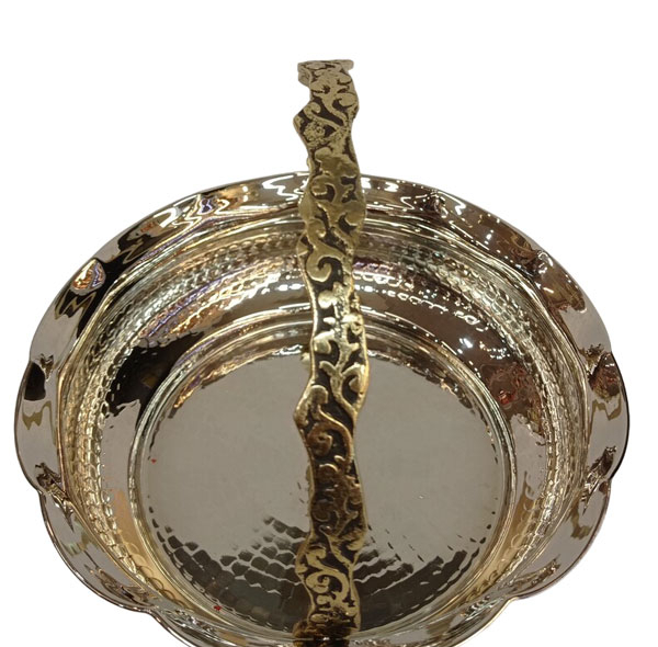 میوه خوری مسی مدل سبد دسته دار کد ZH319.2