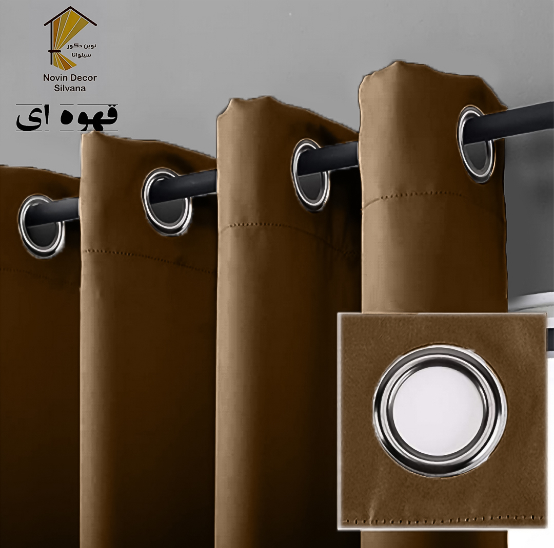 پرده نوین دکور سیلوانا مدل کتان NY31 سایز 280x140 سانتی‌متر