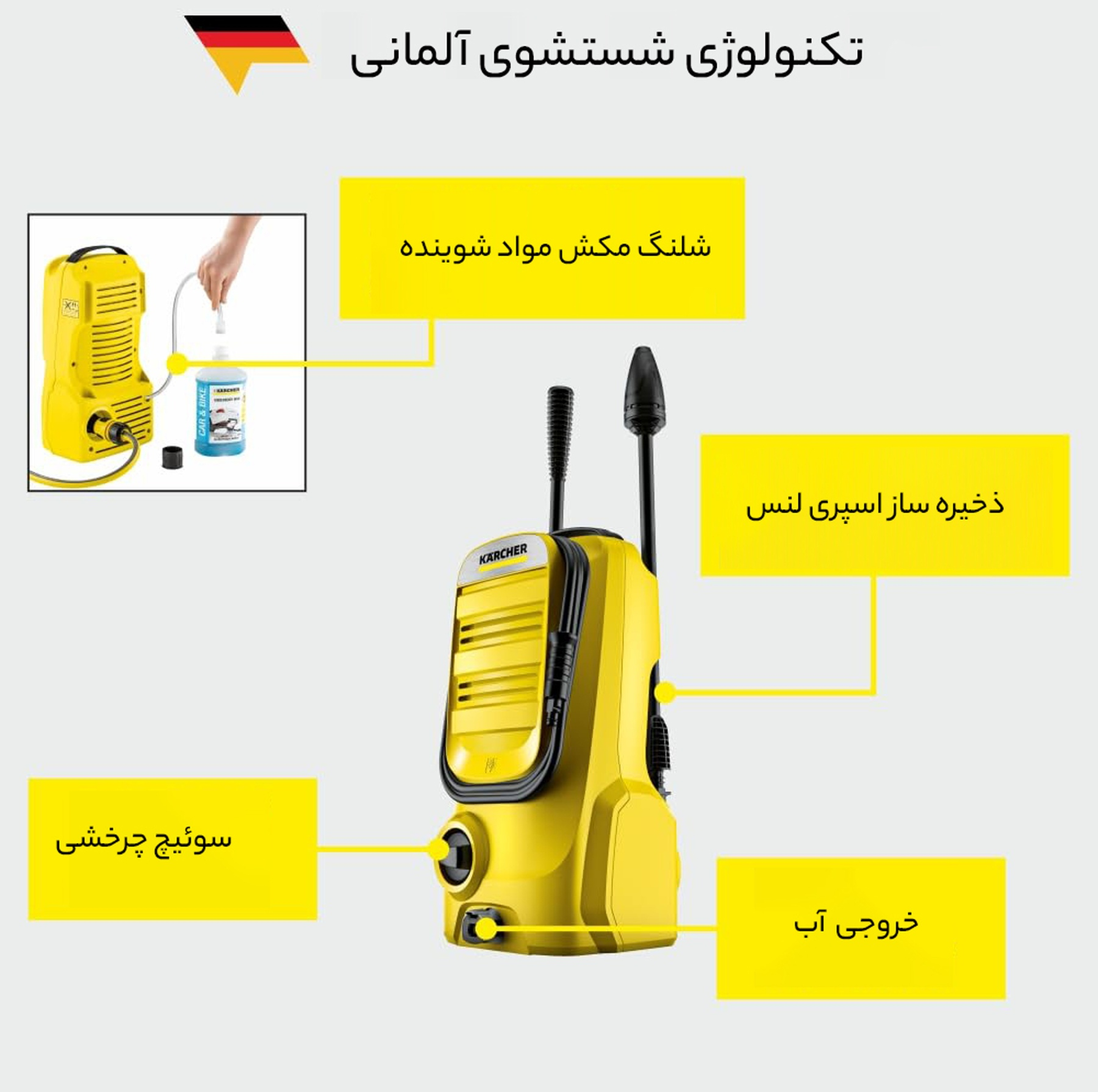 کارواش کرشر مدل  K2 Compact New