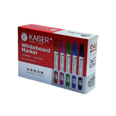 ماژیک وایت برد کایزر مدل رنگی کد SK870 بسته 12 عددی