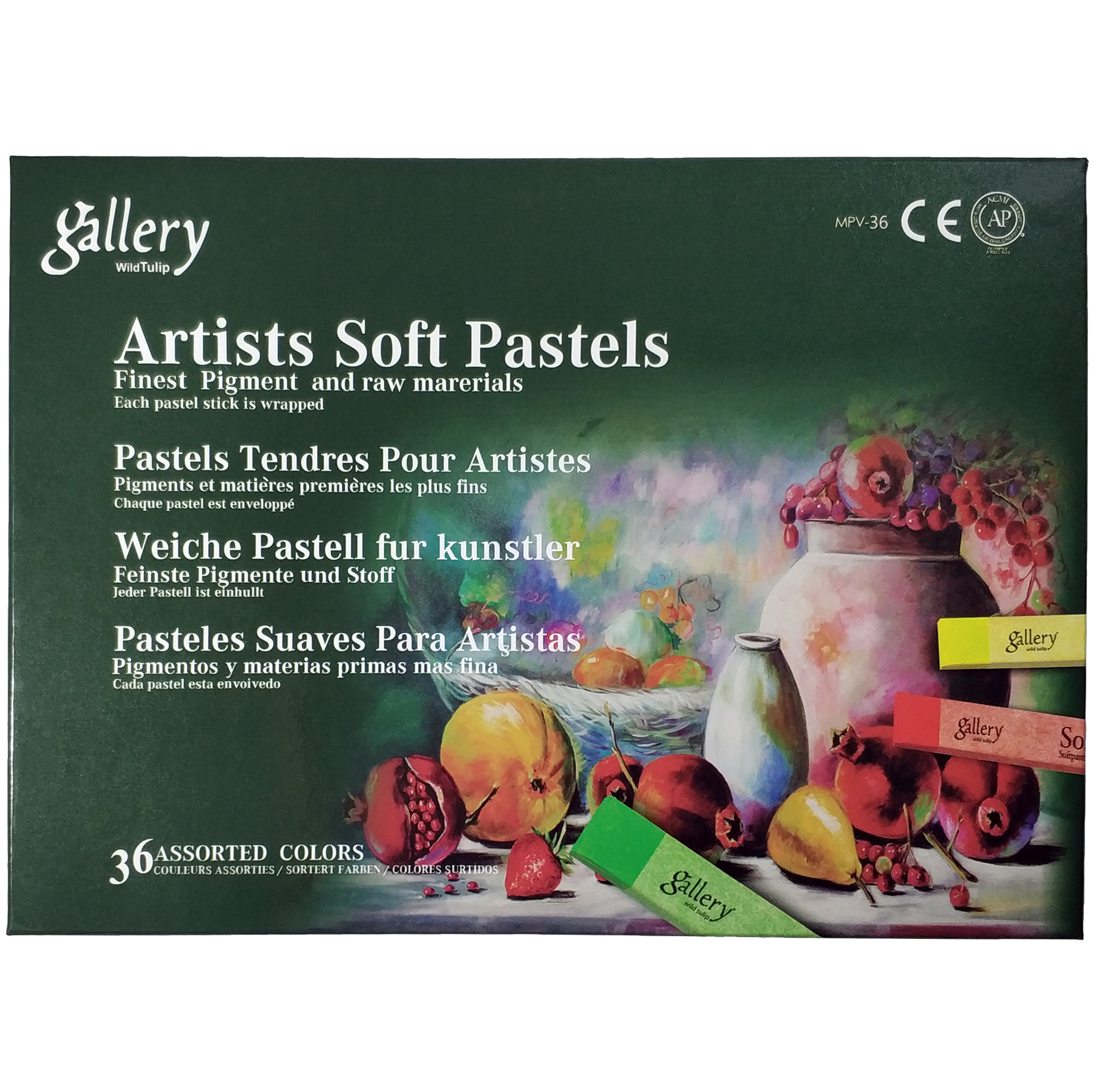 پاستل گچی 36 رنگ وایلدتولیپ سری Gallery کد MPV-36
