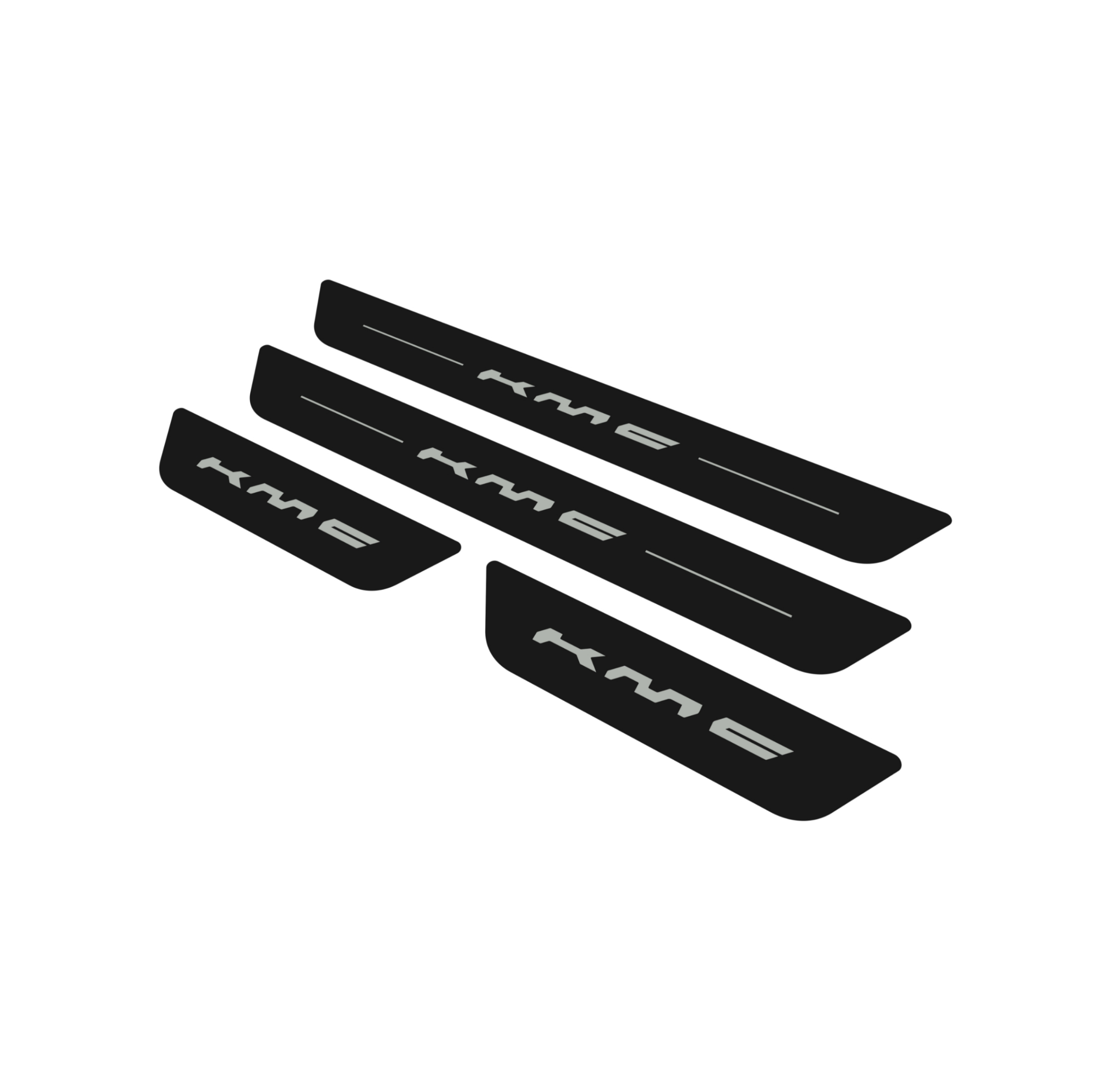 پارکابی خودرو پهلوان مدل شیشه ای کد X5P1 مناسب برای کی ام سی ایگل و X5 بسته چهار عددی