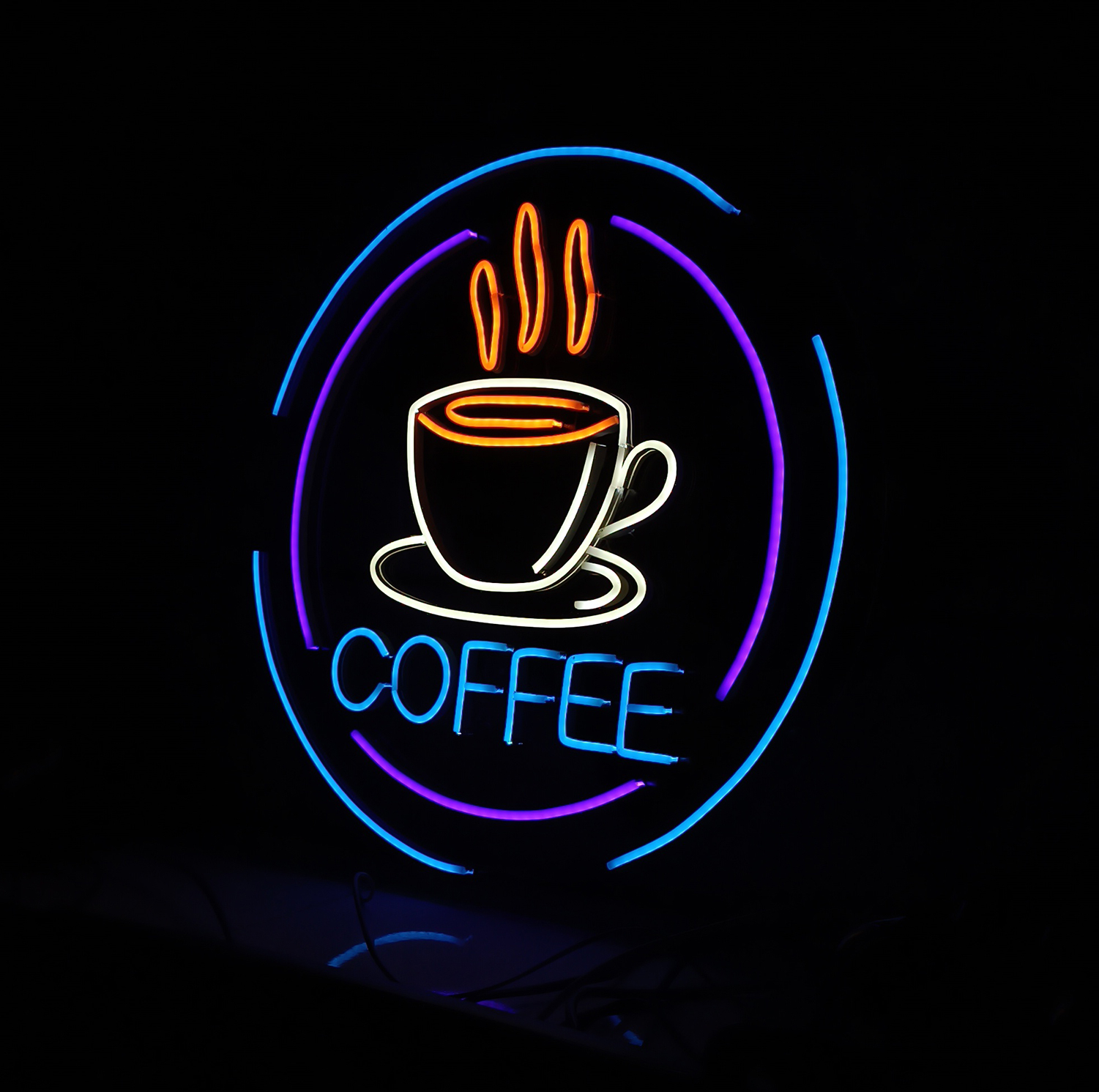 چراغ نئونی طرح coffee کد CO2025