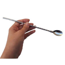 قاشق شربت خوری مدل نی دار بسته 6 عددی