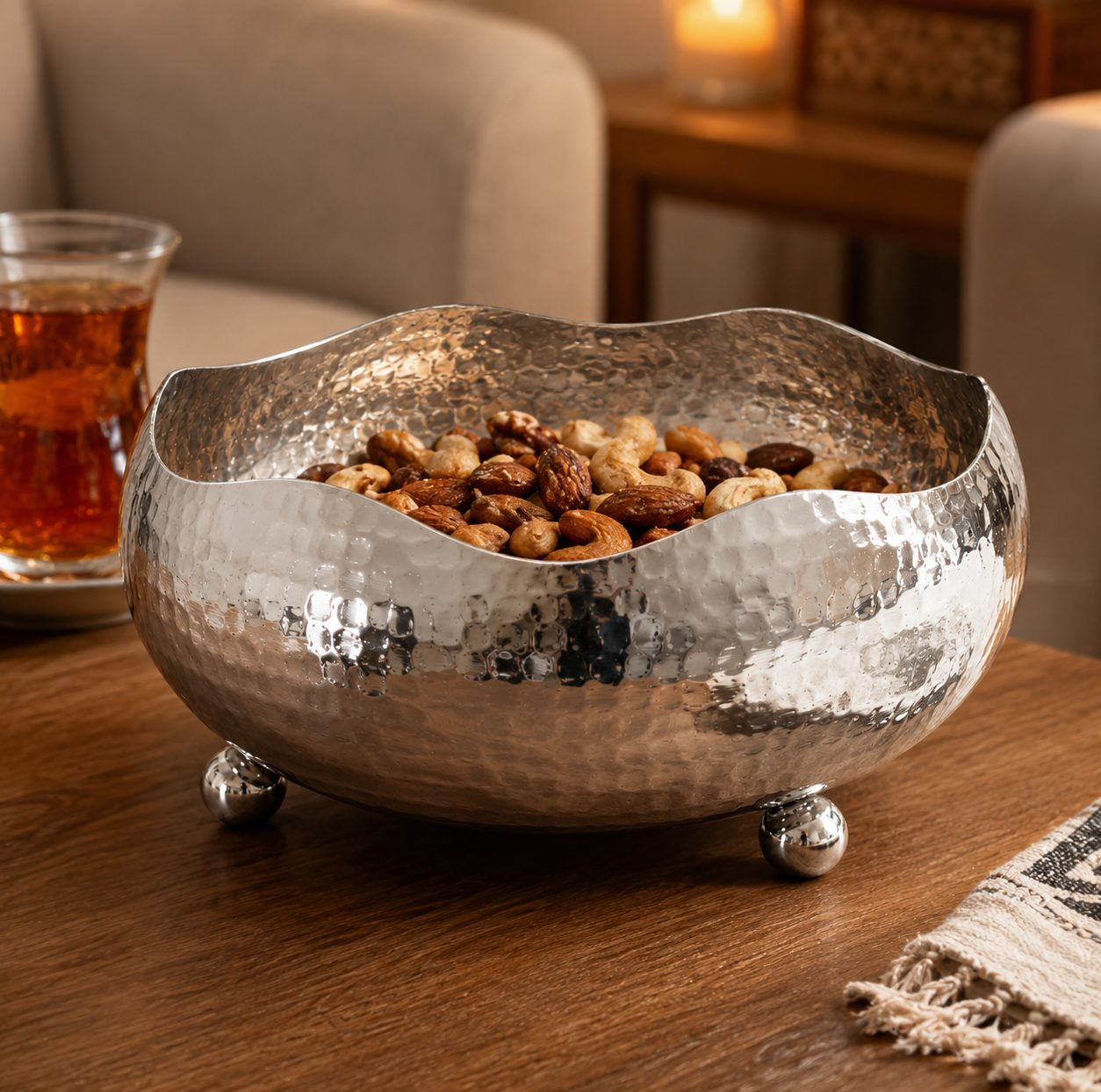 آجیل خوری مسی مدل لاله کد ZH422.5