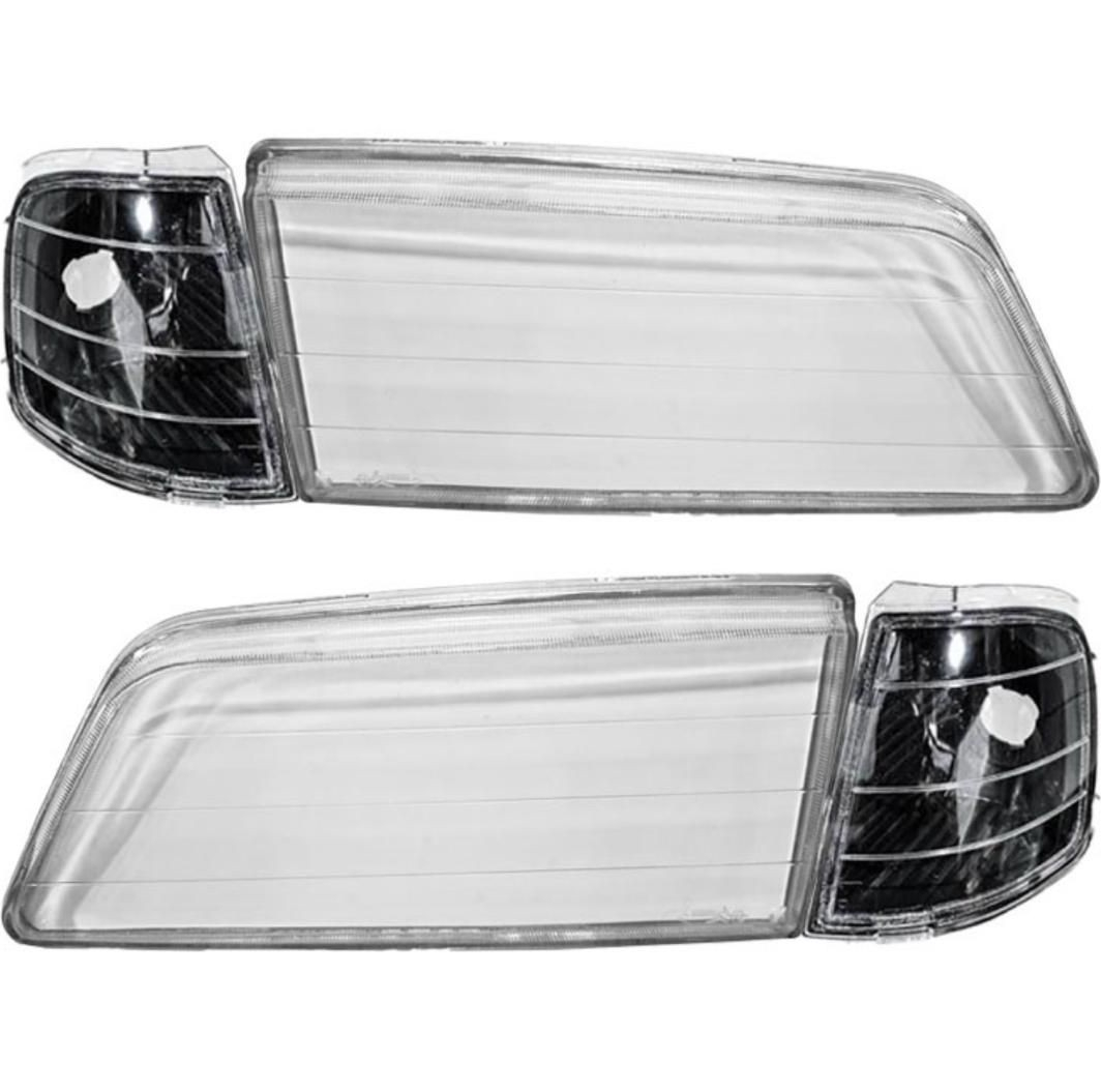 شیشه چراغ و راهنما خودرو مدل JT123 مناسب برای پژو 405 بسته 4 عددی