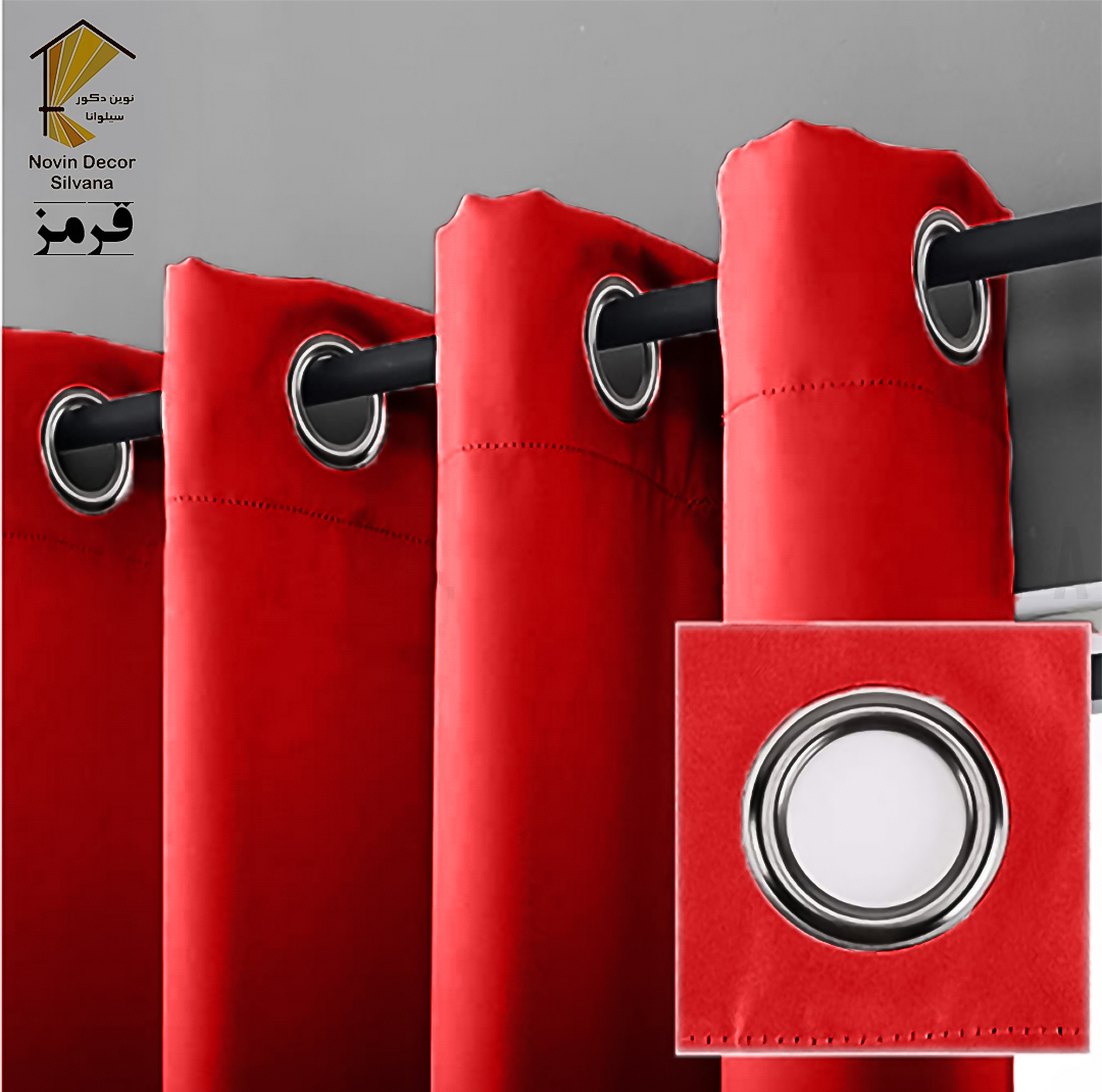 پرده نوین دکور سیلوانا مدل کتان NY31 سایز 280x140 سانتی‌متر
