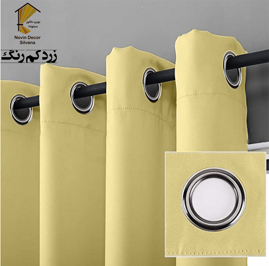 پرده نوین دکور سیلوانا مدل کتان NY31 سایز 280x140 سانتی‌متر