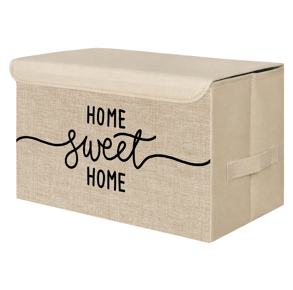 باکس لباس و نظم دهنده طرح لینن مدل HOME SWEET HOME کد S2