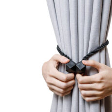 پرده جمع کن مدل مگنتی هگزا مجموعه دو عددی