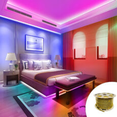 ریسه ال ای دی مدل شلنگی کد 5730 به همراه رابط ریسه طول 20 متری
