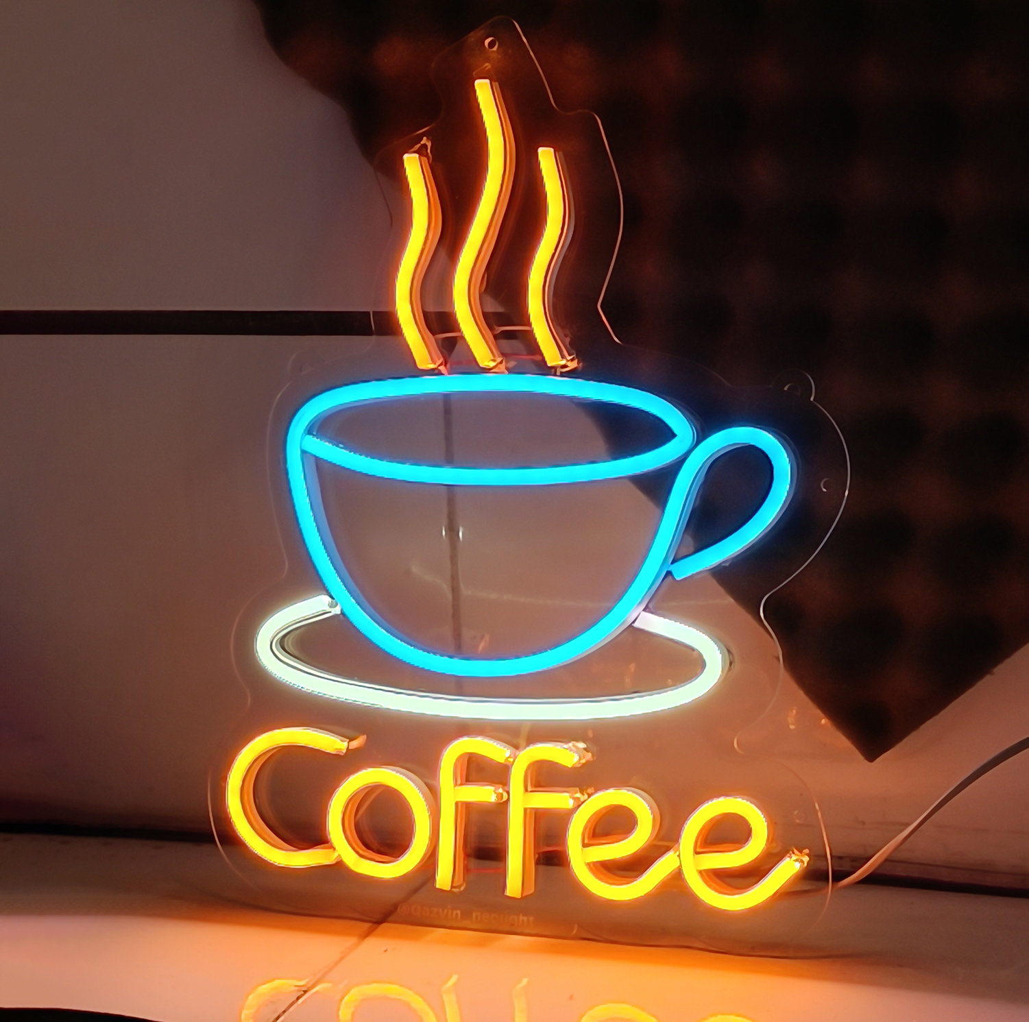 چراغ نئونی طرح coffee کد CO33X24