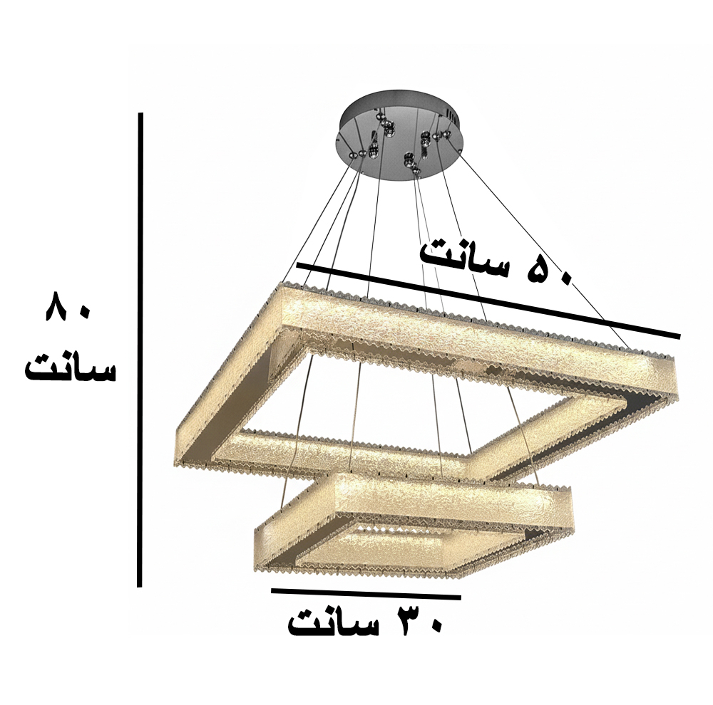 لوستر ۱ شعله مدل مدرن