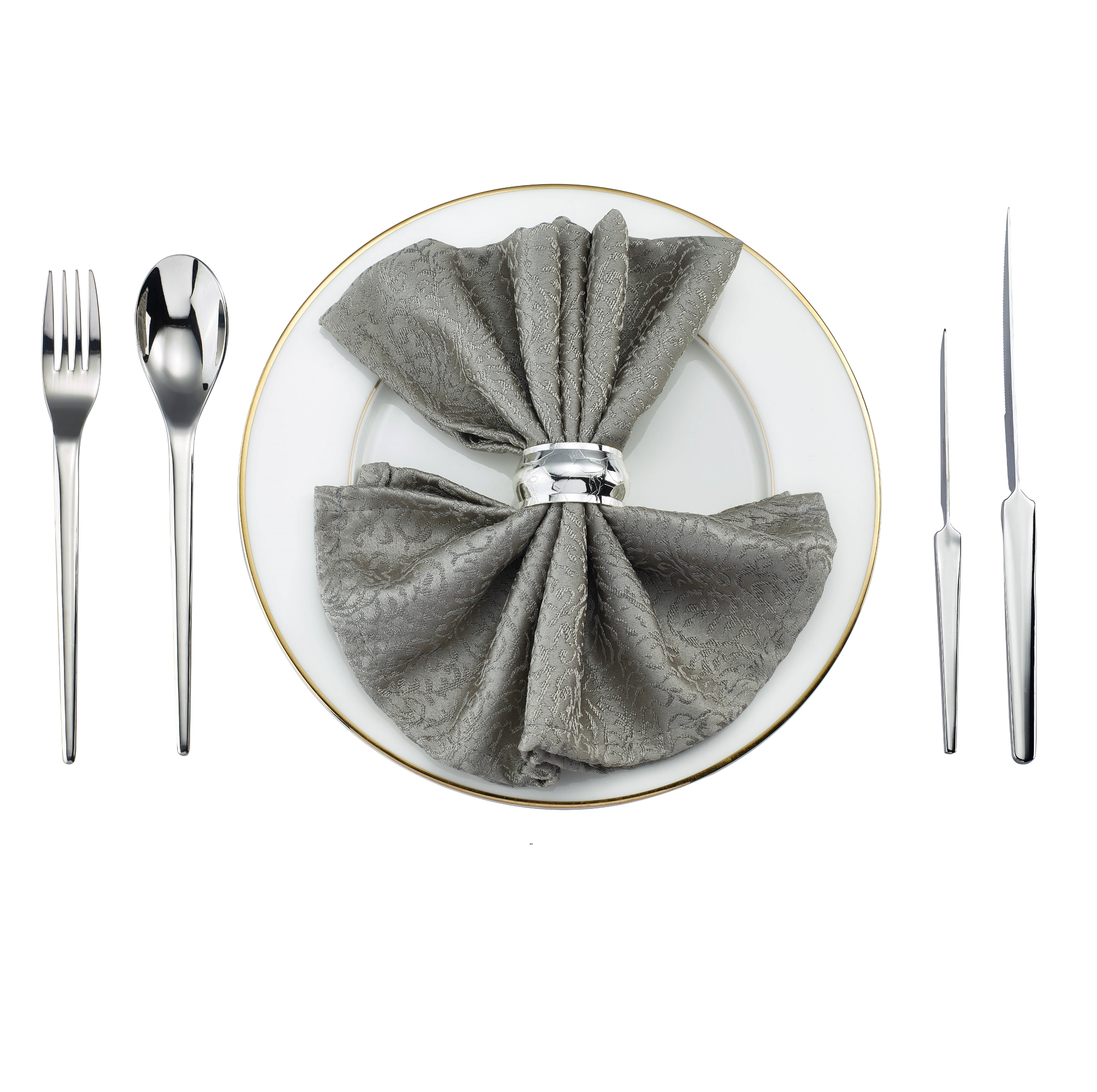 سرویس قاشق و چنگال 142 پارچه جی فی نی مدل لاکچری کد 068