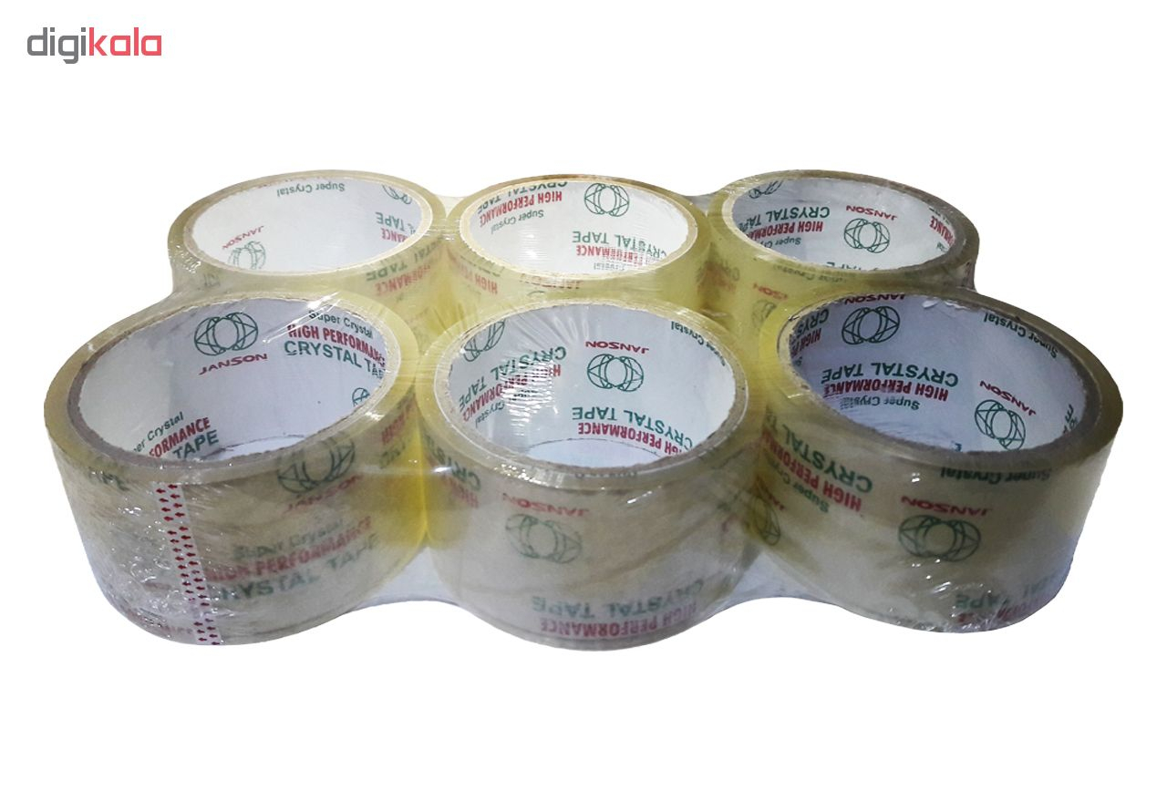 نوار چسب شیشه ای جانسون مدل 40yard بسته 6 عددی