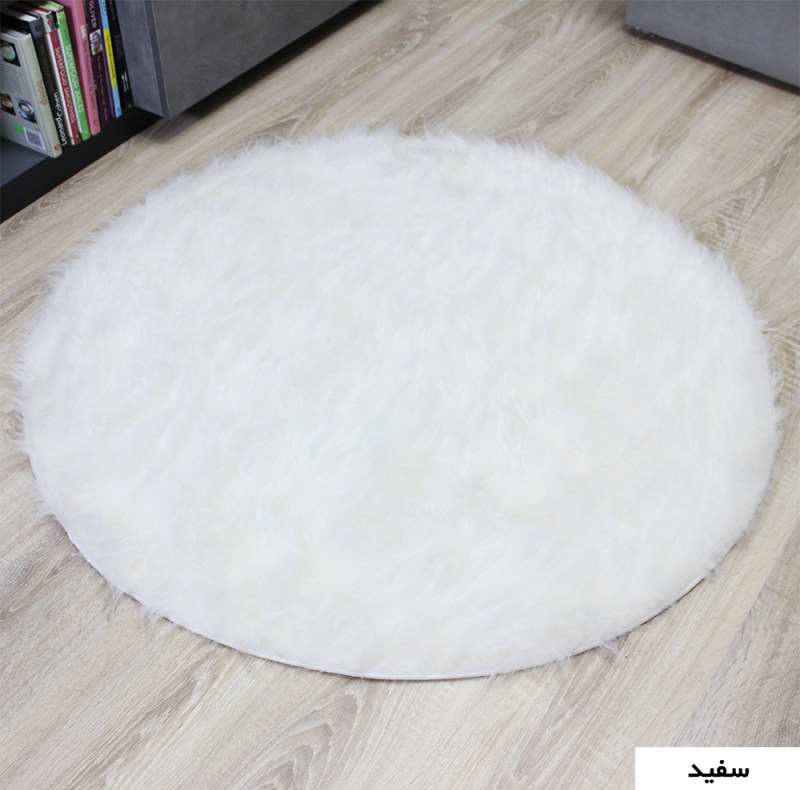 پادری هیراد هوم فرنشینگ طرح خز فانتزی سایز 110×110 سانتی متر