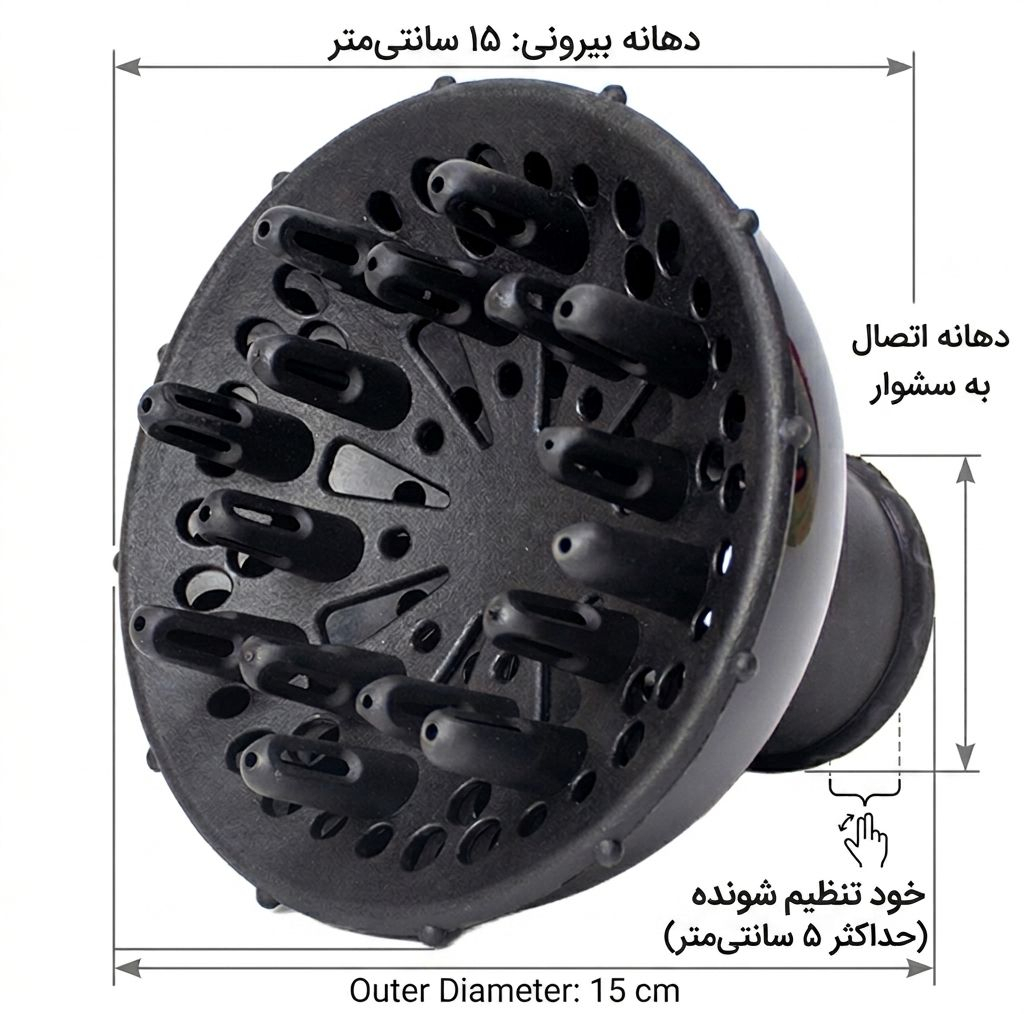 دیسپانسر سشوار ویتک مدل curly hair