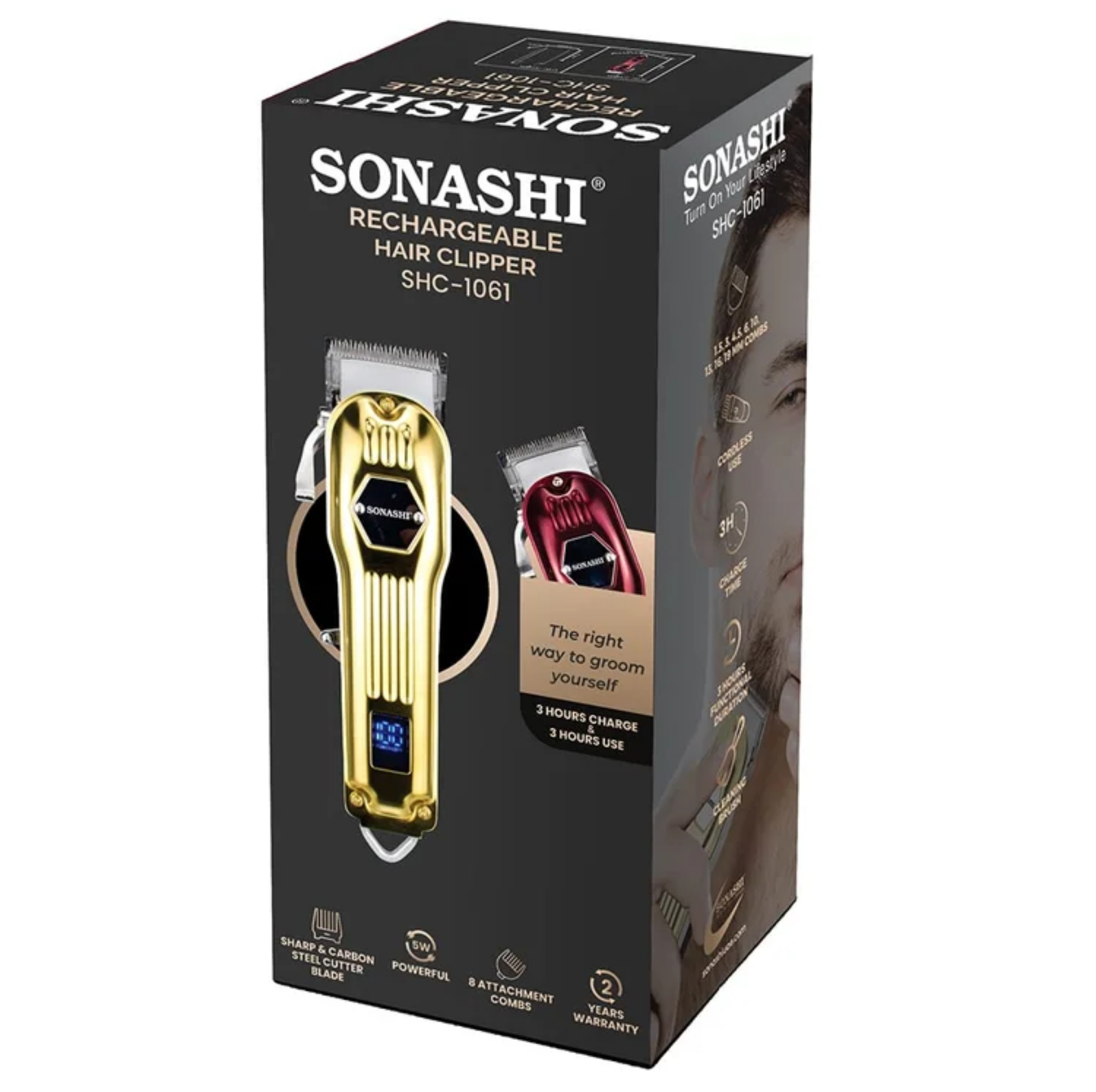 ماشین اصلاح سر و صورت شارژی سوناشی مدل SHC-1061