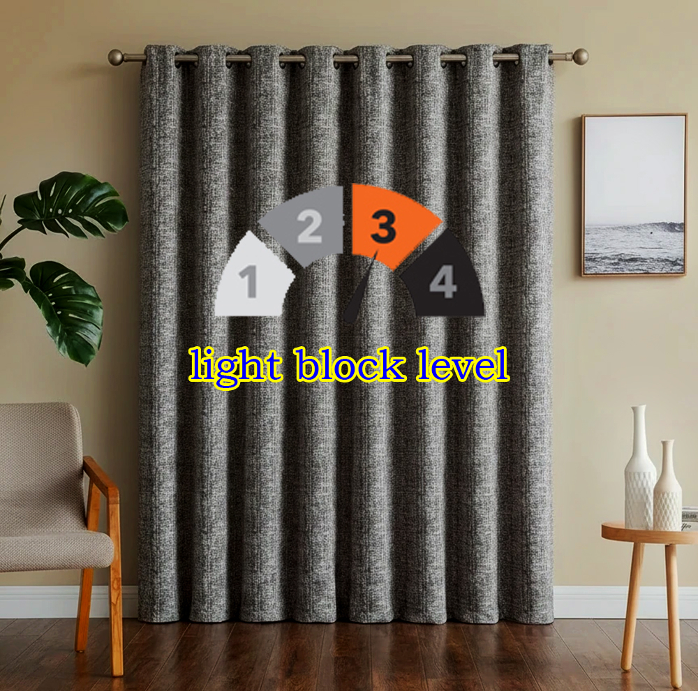 پرده پانچ تیکو دکو مدل ابریشم اسلب نویزی سایز 280 × 300 سانتیمتر